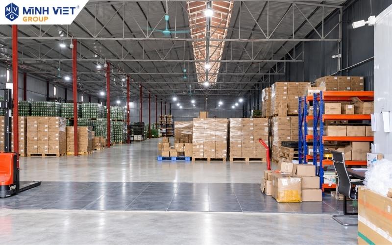 Không gian kho Lệ Chi đang được khai thác lưu trữ hàng hóa